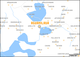 map of Agua Milada