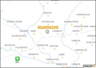 map of Agua Negra
