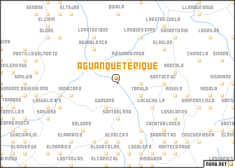 map of Aguanqueterique