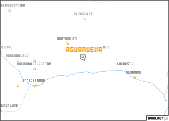 map of Agua Nueva