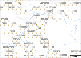 map of Aguán