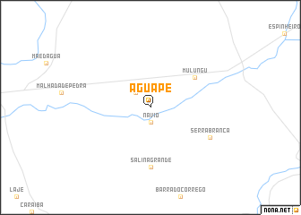 map of Aguapé