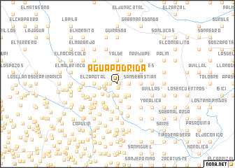 map of Agua Podrida