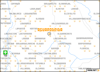 map of Agua Podrida