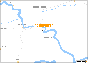 map of Água Preta