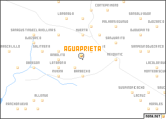 map of Agua Prieta