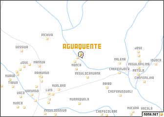 map of Agua Quente