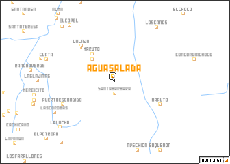 map of Agua Salada