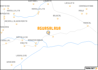 map of Agua Salada