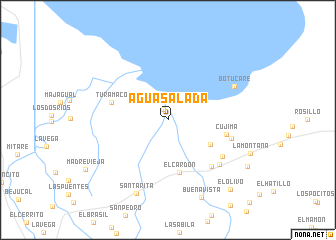 map of Agua Salada