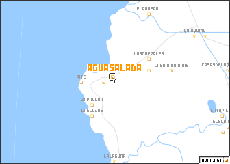 map of Agua Salada