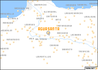 map of Agua Santa