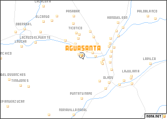 map of Agua Santa