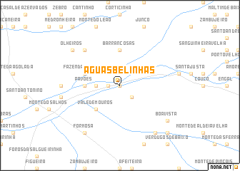 map of Águas Belinhas