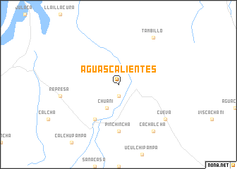 map of Aguas Calientes