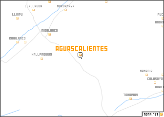 map of Aguas Calientes