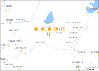 map of Aguas Calientes
