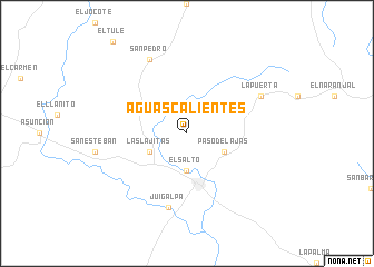 map of Aguas Calientes