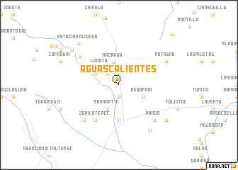 map of Aguas Calientes