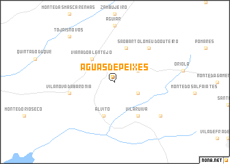 map of Águas de Peixes