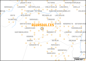 map of Aguas Dulces