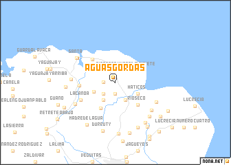 map of Aguas Gordas