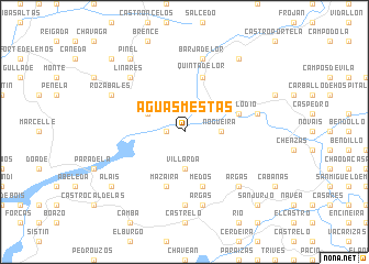 map of Aguasmestas