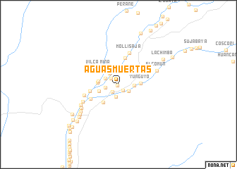 map of Aguas Muertas