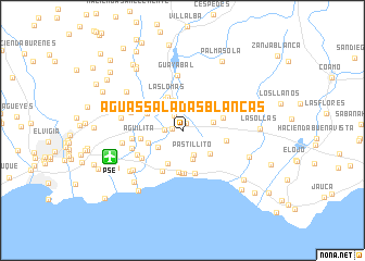 map of Aguas Saladas Blancas