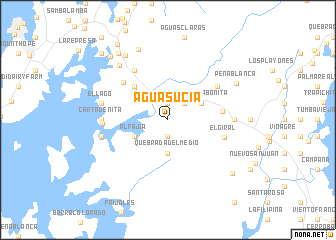 map of Agua Sucia