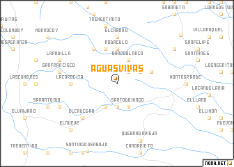 map of Aguas Vivas