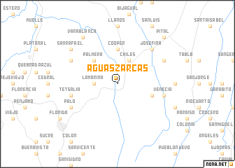 map of Aguas Zarcas