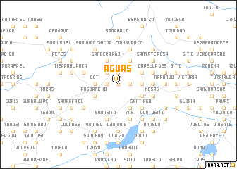 map of Aguas