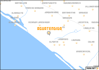 map of Agua Tendida