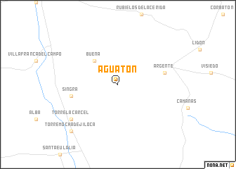 map of Aguatón