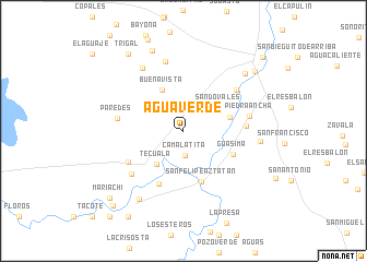 map of Agua Verde