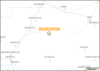 map of Agua Verde