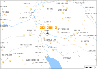 map of Agua Viva