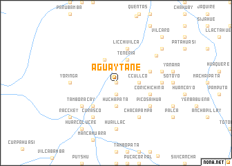 map of Aguaytane