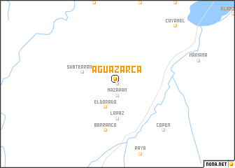 map of Agua Zarca