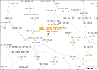 map of Agua Zarca