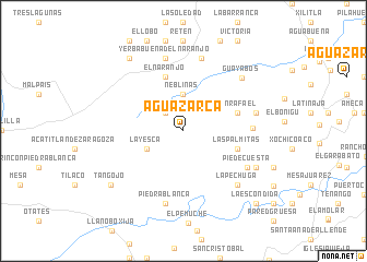 map of Agua Zarca