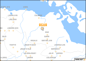 map of Agua