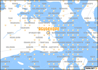 map of Agudekope