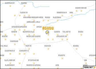 map of Agudu