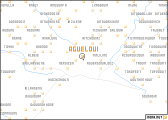 map of Agueloui