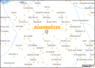 map of Aguemoun Izem