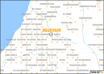 map of Aguendir