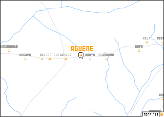 map of Aguéné