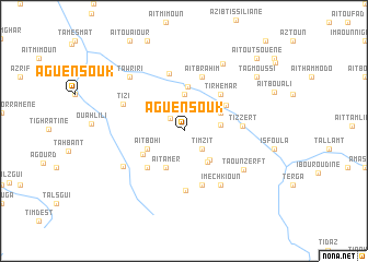 map of Aguensouk